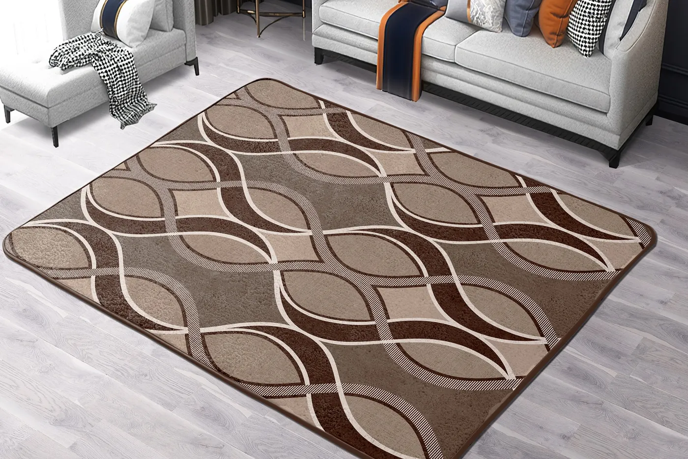 Karpet Lady Rose di ruang keluarga